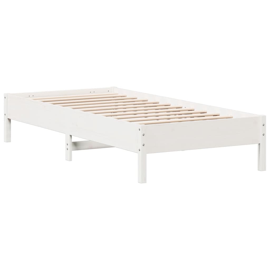 Bedframe zonder matras massief grenenhout wit 90x190 cm is nu te koop bij PeponiXL, paradijselijk wonen!