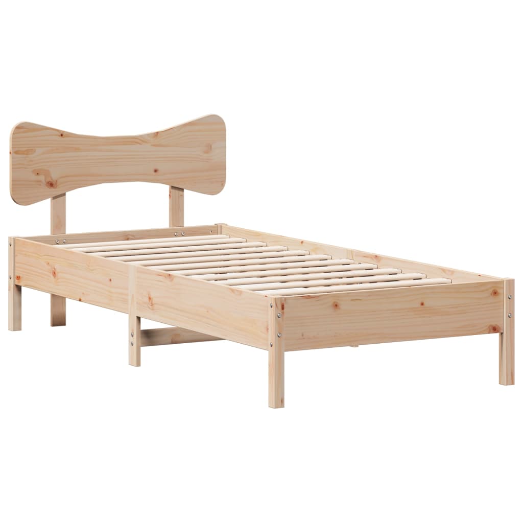 Bedframe zonder matras massief grenenhout 75x190 cm is nu te koop bij PeponiXL, paradijselijk wonen!