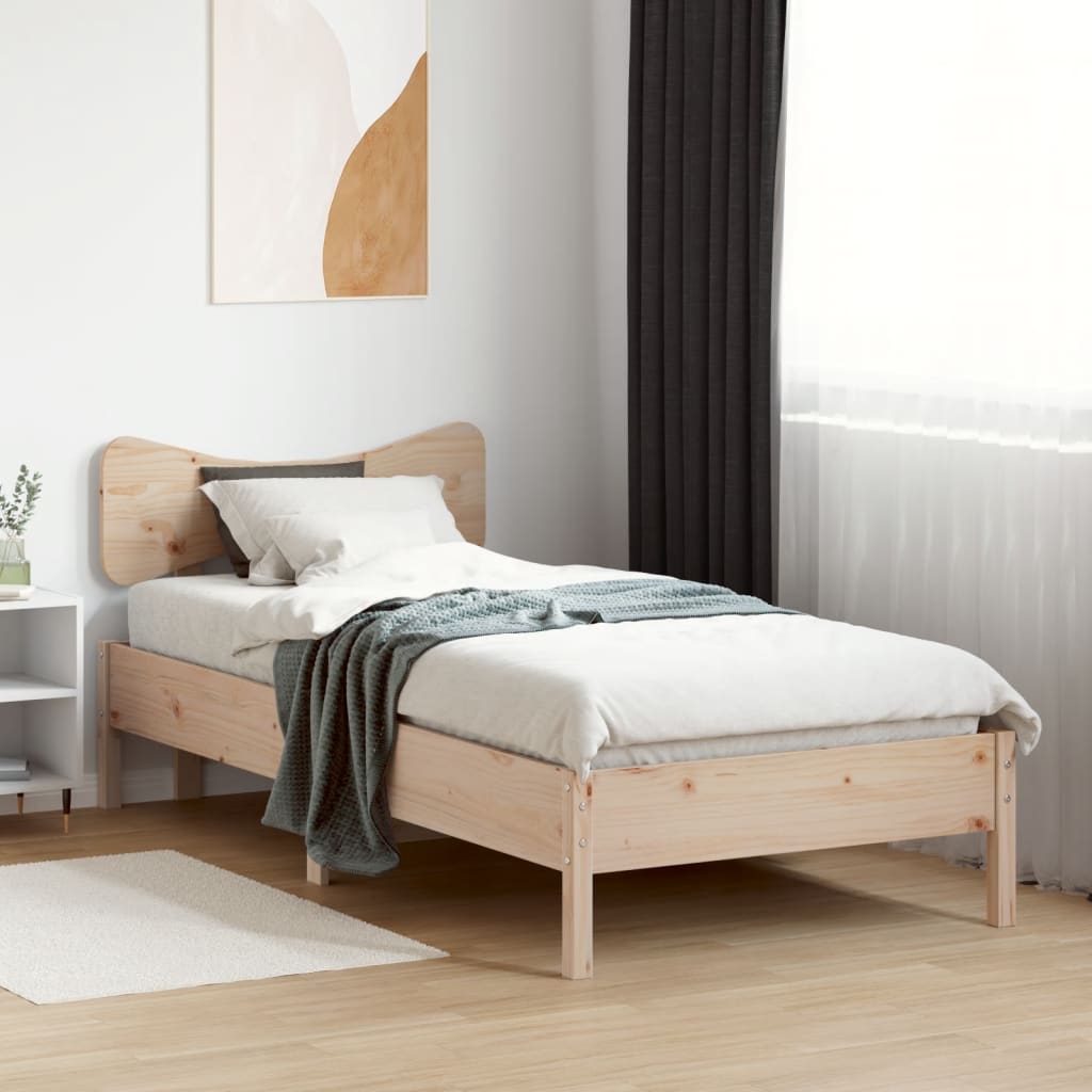 Bedframe zonder matras massief grenenhout 75x190 cm is nu te koop bij PeponiXL, paradijselijk wonen!