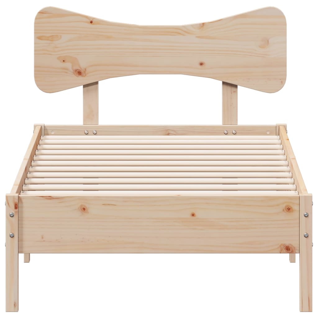 Bedframe zonder matras massief grenenhout 75x190 cm is nu te koop bij PeponiXL, paradijselijk wonen!