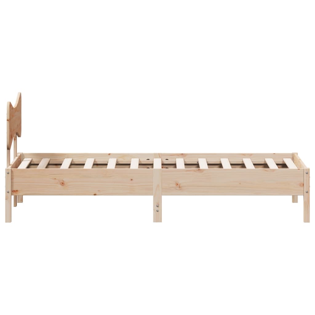 Bedframe zonder matras massief grenenhout 75x190 cm is nu te koop bij PeponiXL, paradijselijk wonen!