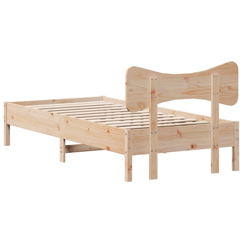 Bedframe zonder matras massief grenenhout 75x190 cm is nu te koop bij PeponiXL, paradijselijk wonen!