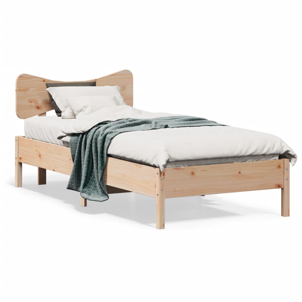 Bedframe zonder matras massief grenenhout 75x190 cm is nu te koop bij PeponiXL, paradijselijk wonen!