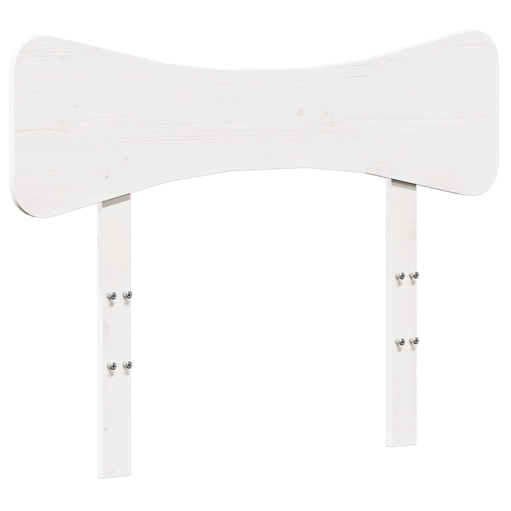 Bedframe zonder matras massief grenenhout wit 75x190 cm is nu te koop bij PeponiXL, paradijselijk wonen!