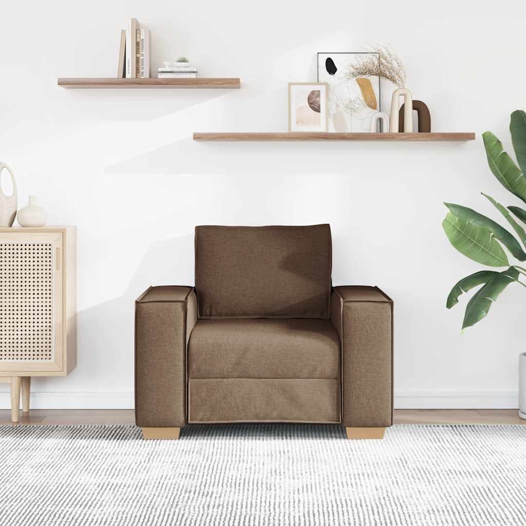 Sofa Stoel Bruin 100x78x84 cm Stof is nu te koop bij PeponiXL, paradijselijk wonen!