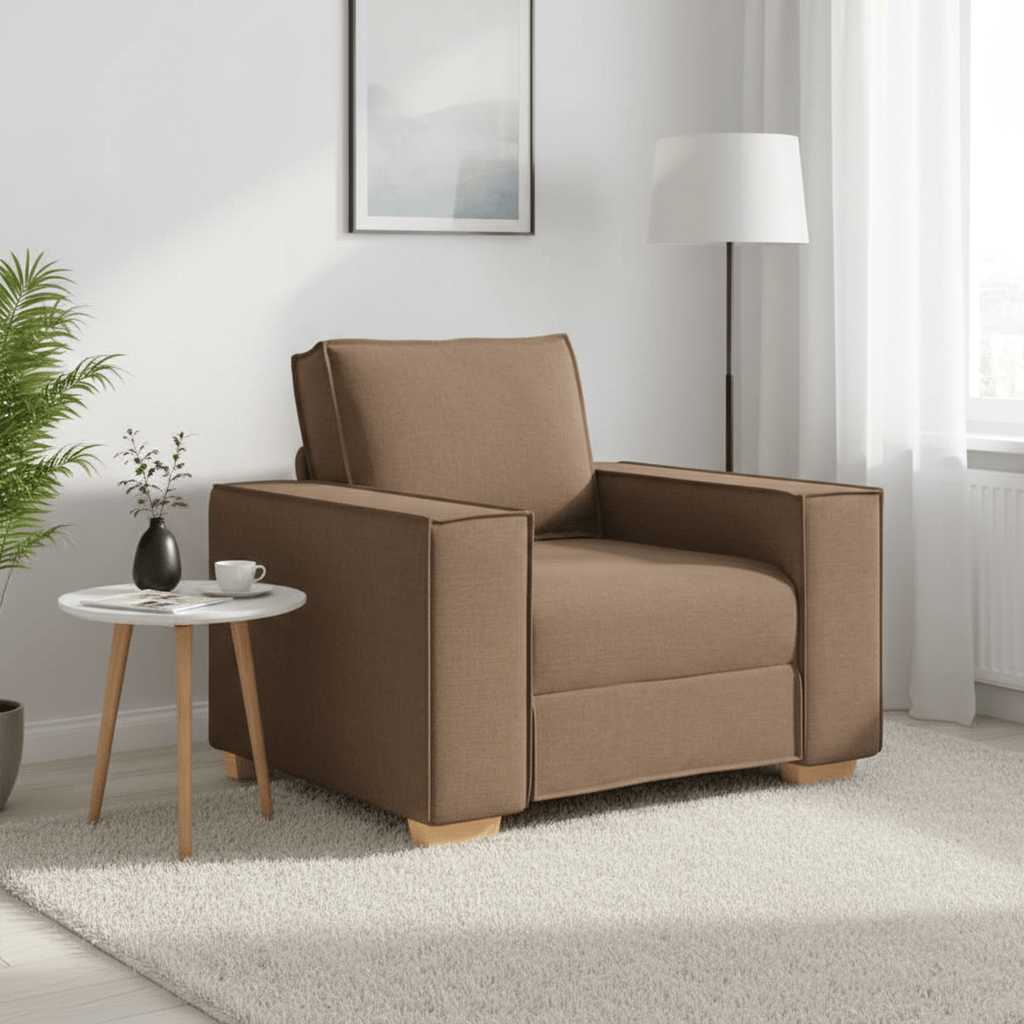 Sofa Stoel Bruin 100x78x84 cm Stof is nu te koop bij PeponiXL, paradijselijk wonen!