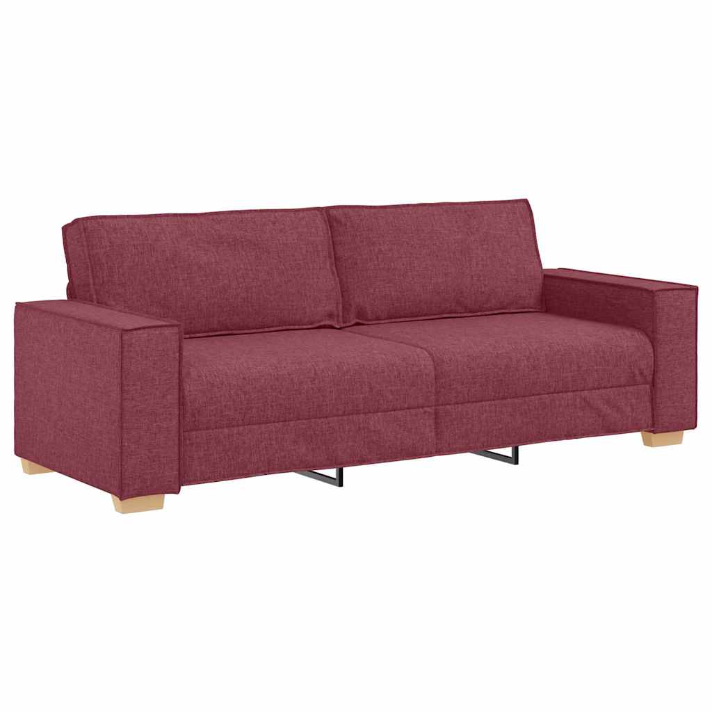 3-zitsbank Wijnrood 180 cm Stof is nu te koop bij PeponiXL, paradijselijk wonen!