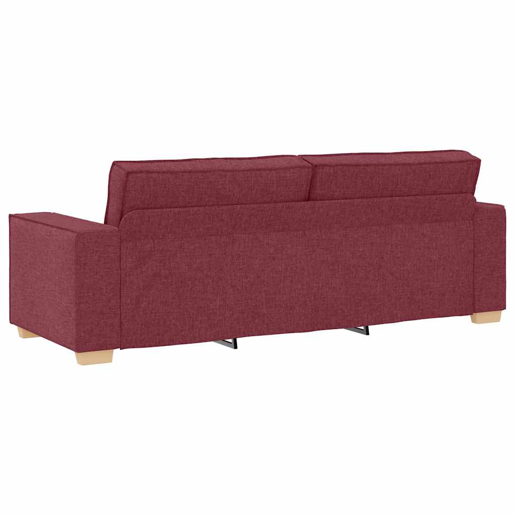3-zitsbank Wijnrood 180 cm Stof is nu te koop bij PeponiXL, paradijselijk wonen!