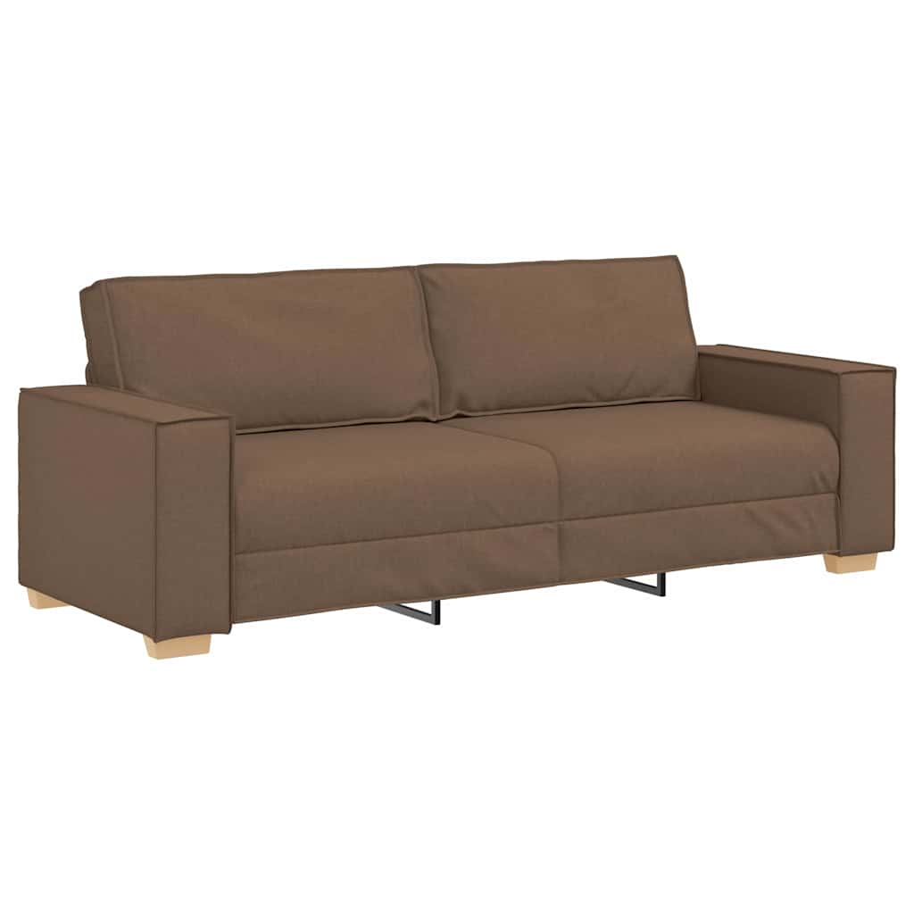 3-zitsbank Bruin 180 cm Stof is nu te koop bij PeponiXL, paradijselijk wonen!