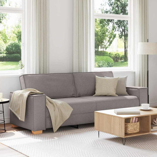 3-zitsbank Taupe 180 cm Stof is nu te koop bij PeponiXL, paradijselijk wonen!