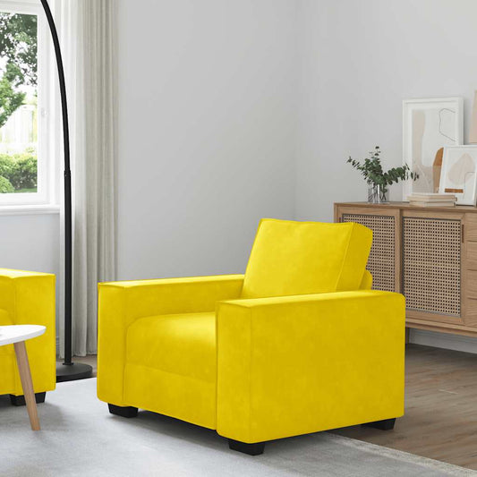 Sofastoel Geel 100x78x84 cm Fluweel is nu te koop bij PeponiXL, paradijselijk wonen!