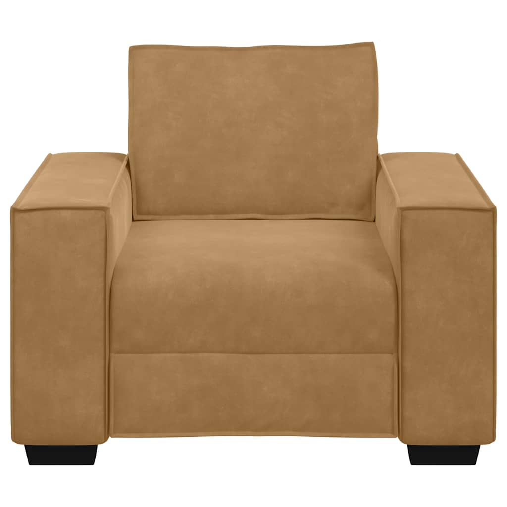 Sofastoel Bruin 100x78x84 cm Fluweel is nu te koop bij PeponiXL, paradijselijk wonen!