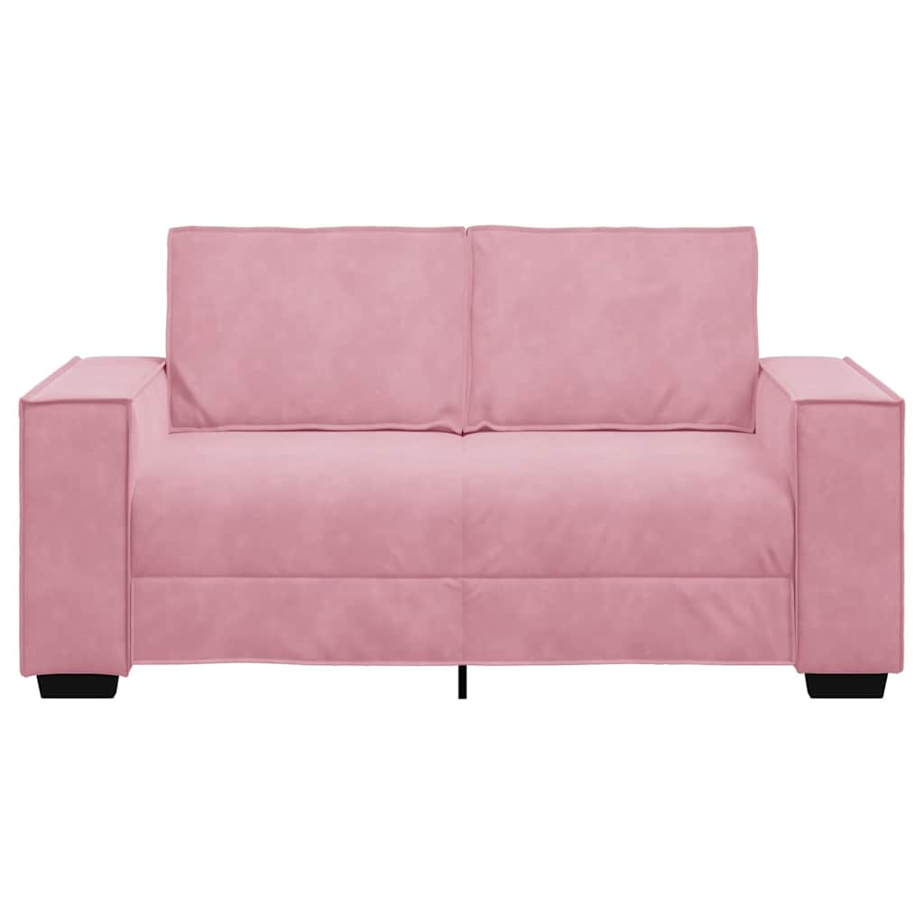 Tweezitsbank 160x78x84 cm fluweel roze is nu te koop bij PeponiXL, paradijselijk wonen!