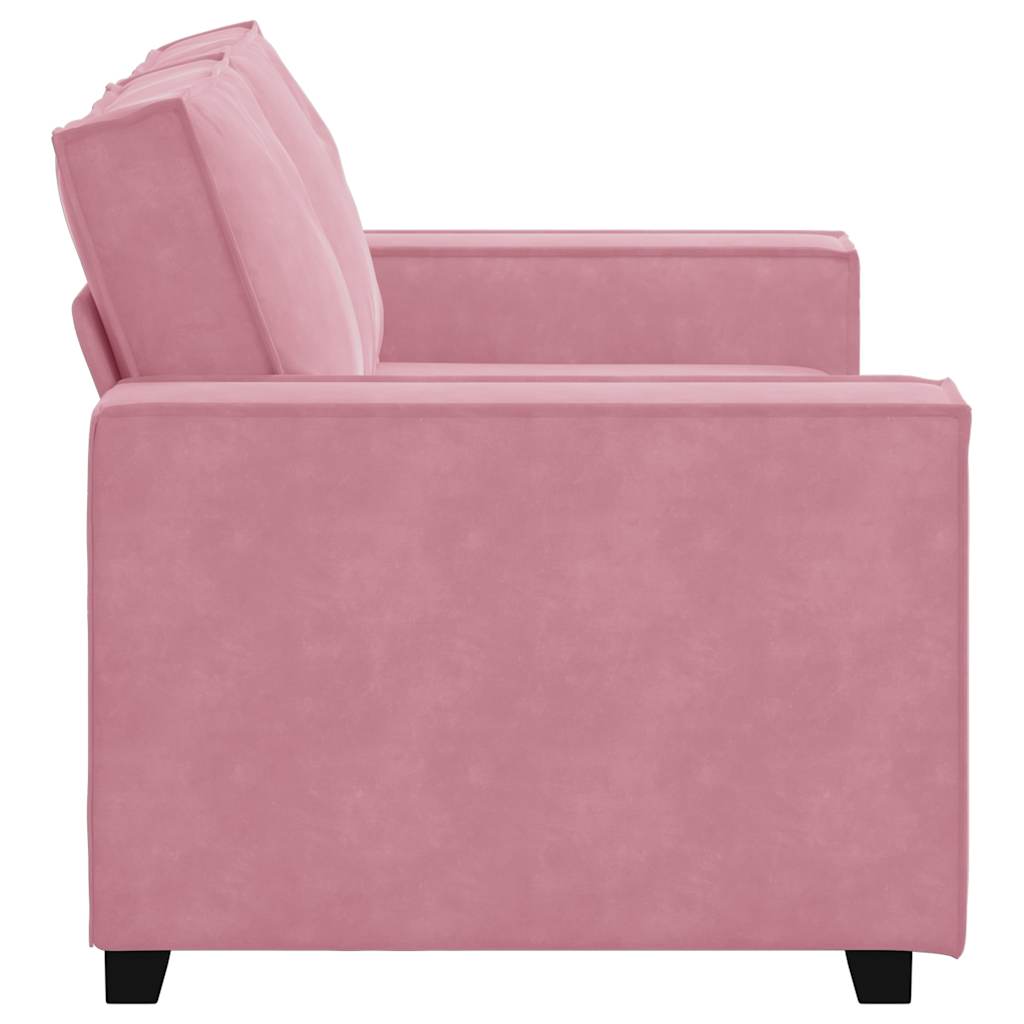 Tweezitsbank 160x78x84 cm fluweel roze is nu te koop bij PeponiXL, paradijselijk wonen!