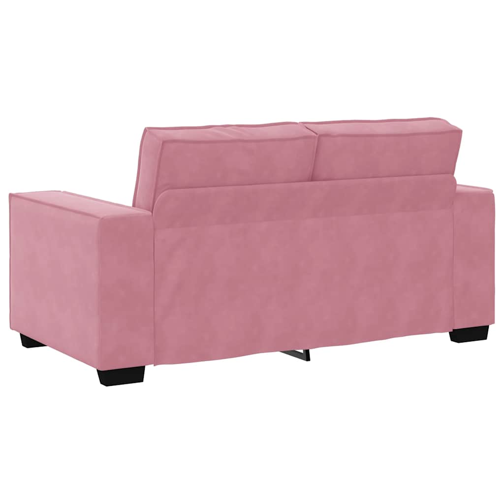 Tweezitsbank 160x78x84 cm fluweel roze is nu te koop bij PeponiXL, paradijselijk wonen!