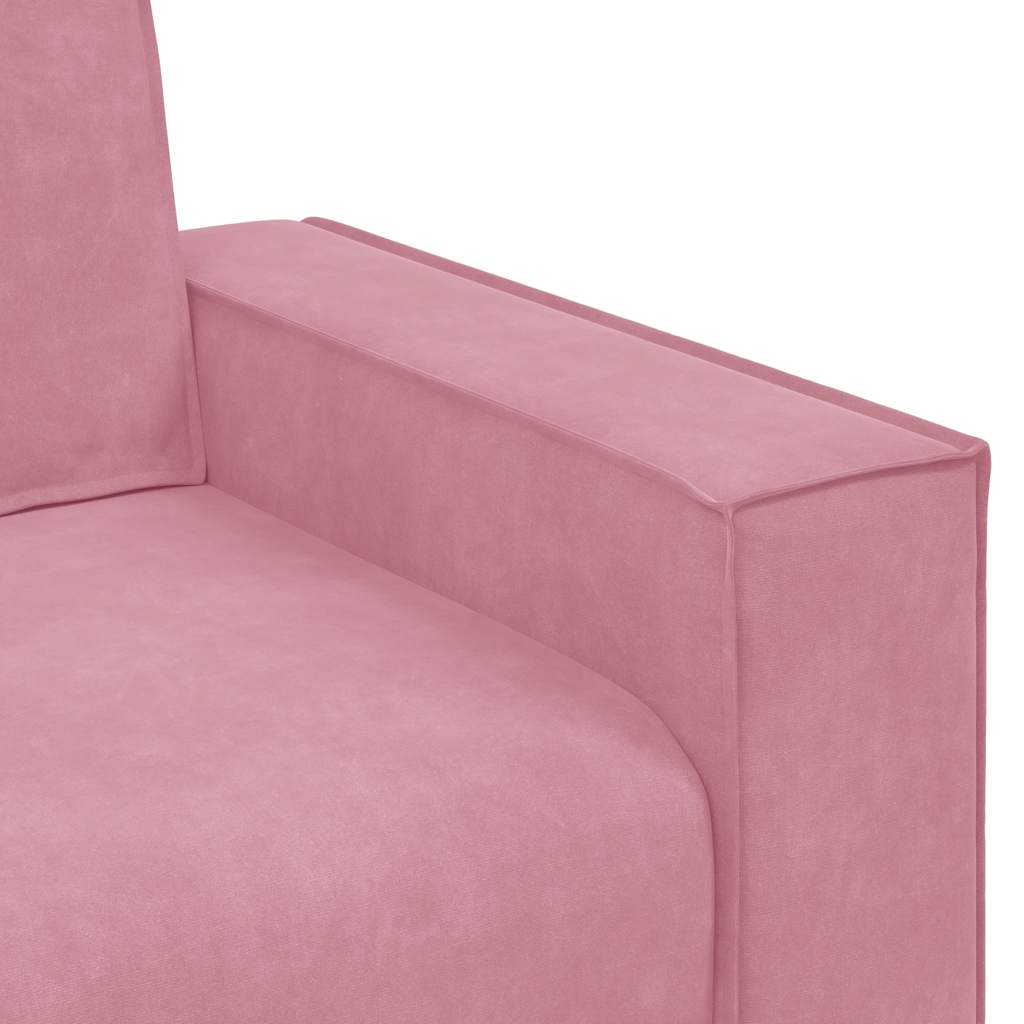 Tweezitsbank 160x78x84 cm fluweel roze is nu te koop bij PeponiXL, paradijselijk wonen!
