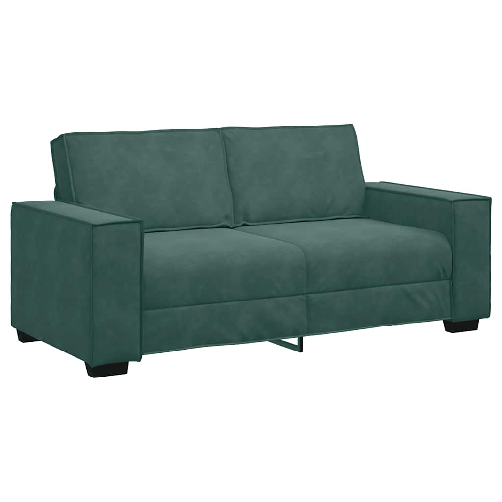 Tweezitsbank 180x78x84 cm fluweel donkergroen is nu te koop bij PeponiXL, paradijselijk wonen!