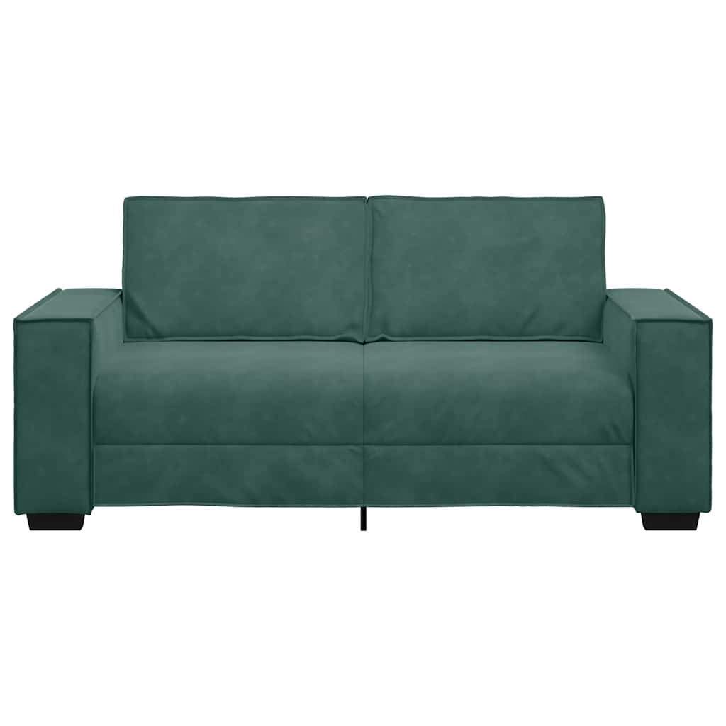 Tweezitsbank 180x78x84 cm fluweel donkergroen is nu te koop bij PeponiXL, paradijselijk wonen!