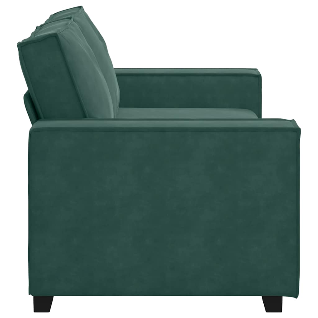 Tweezitsbank 180x78x84 cm fluweel donkergroen is nu te koop bij PeponiXL, paradijselijk wonen!