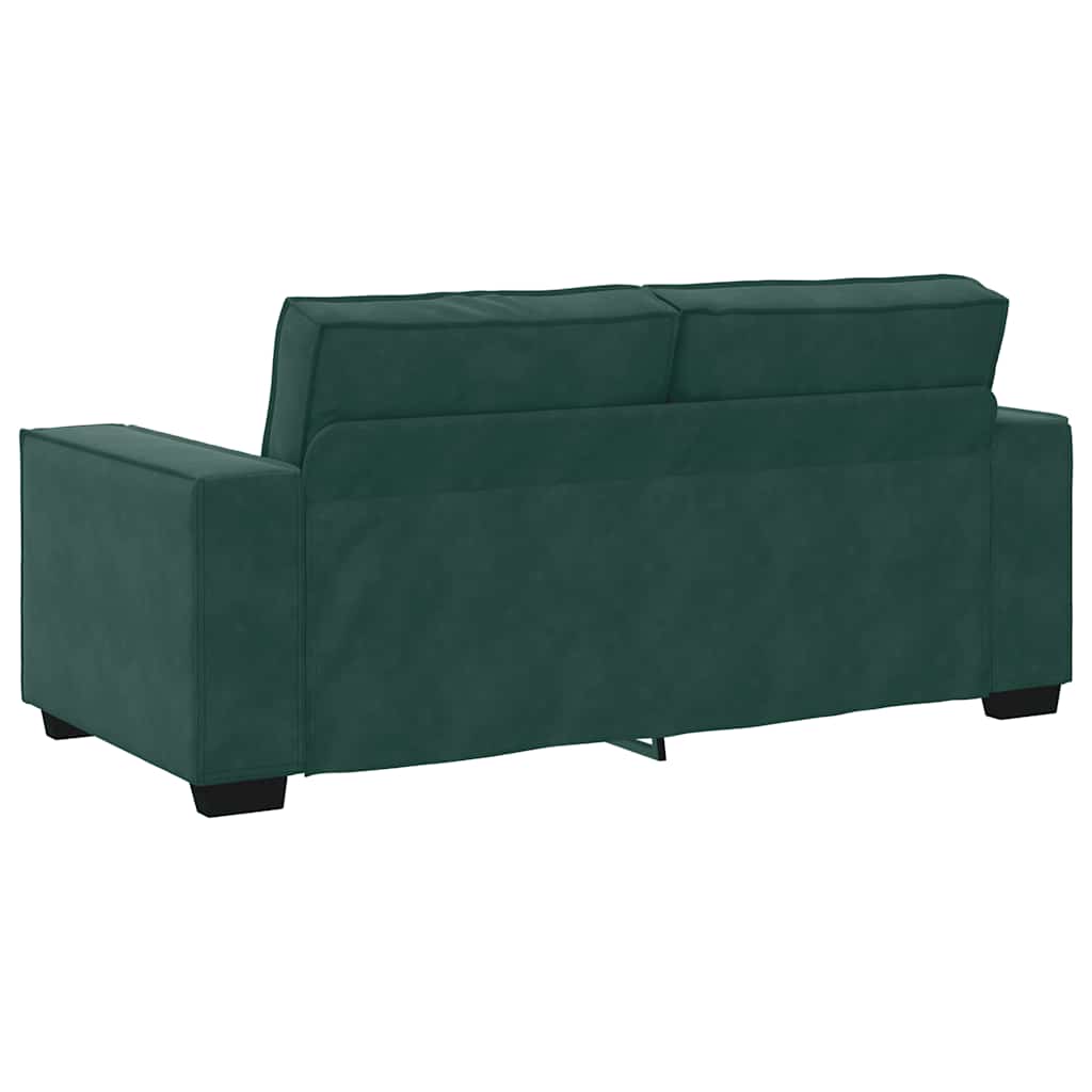 Tweezitsbank 180x78x84 cm fluweel donkergroen is nu te koop bij PeponiXL, paradijselijk wonen!