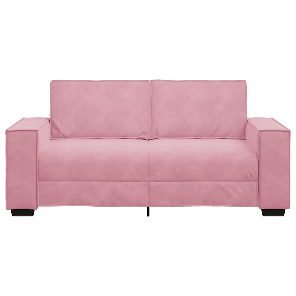 Tweezitsbank 180x78x84 cm fluweel roze is nu te koop bij PeponiXL, paradijselijk wonen!