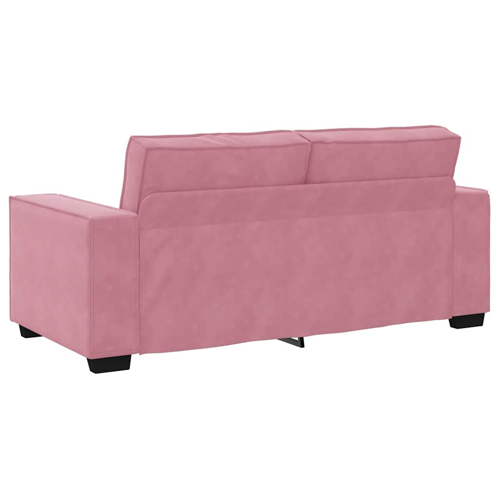 Tweezitsbank 180x78x84 cm fluweel roze is nu te koop bij PeponiXL, paradijselijk wonen!