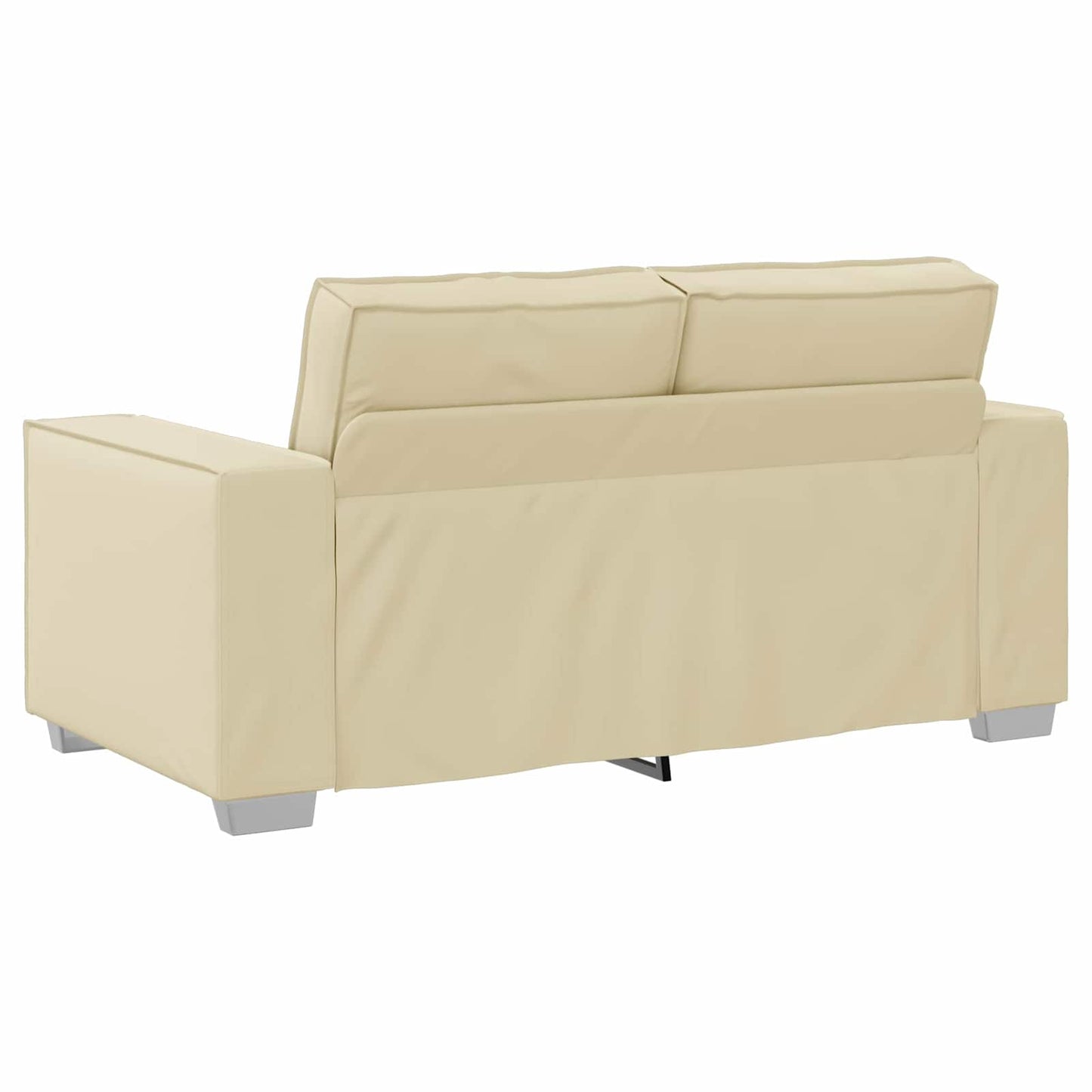 Loveseat Crème 160 cm Nep Leer is nu te koop bij PeponiXL, paradijselijk wonen!