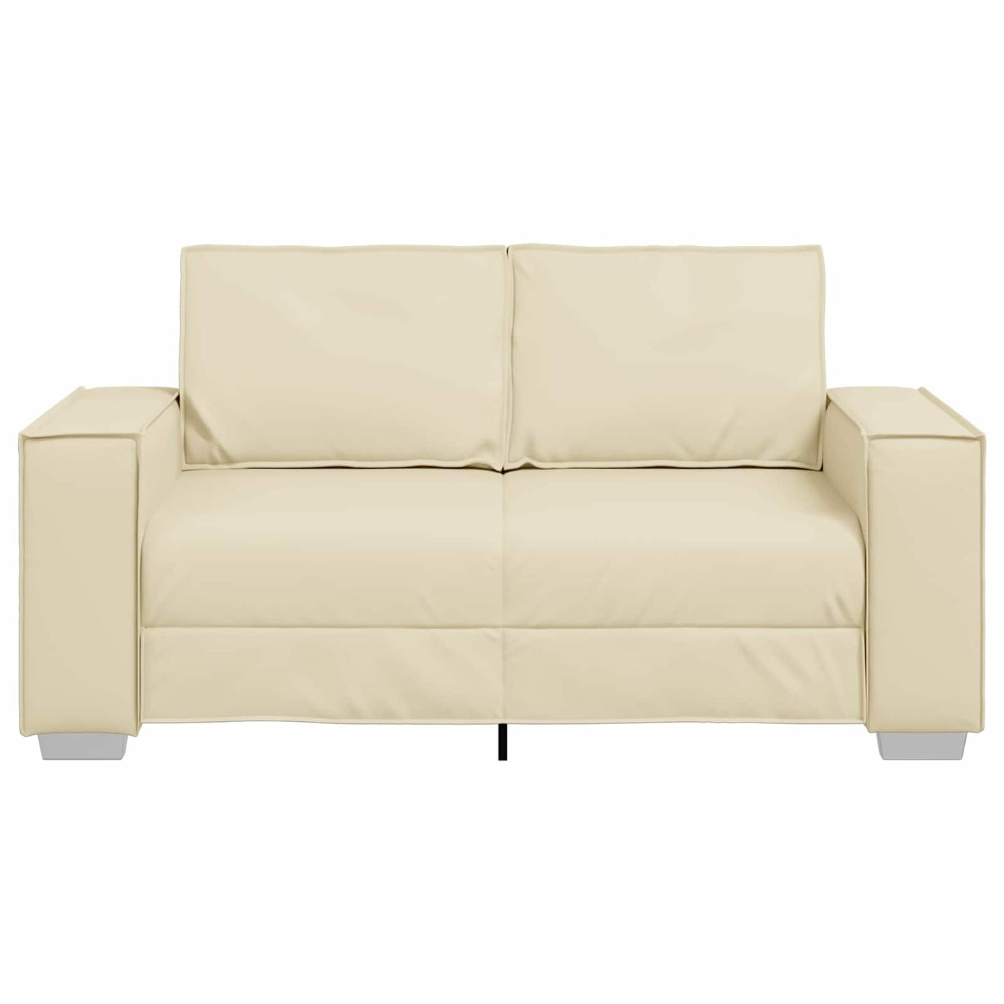 Loveseat Crème 160 cm Nep Leer is nu te koop bij PeponiXL, paradijselijk wonen!