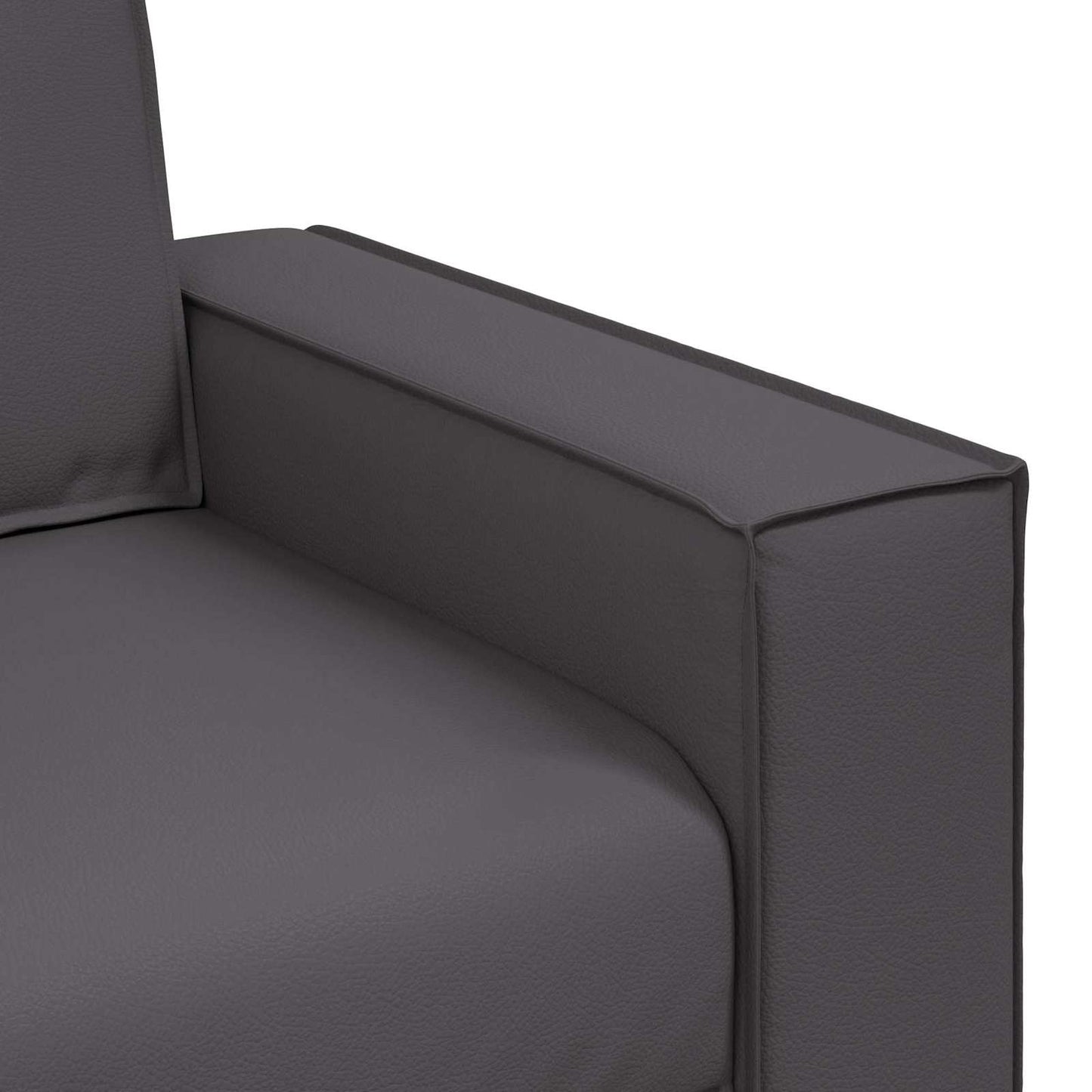 Loveseat Grijs 160 cm Nep Leer is nu te koop bij PeponiXL, paradijselijk wonen!