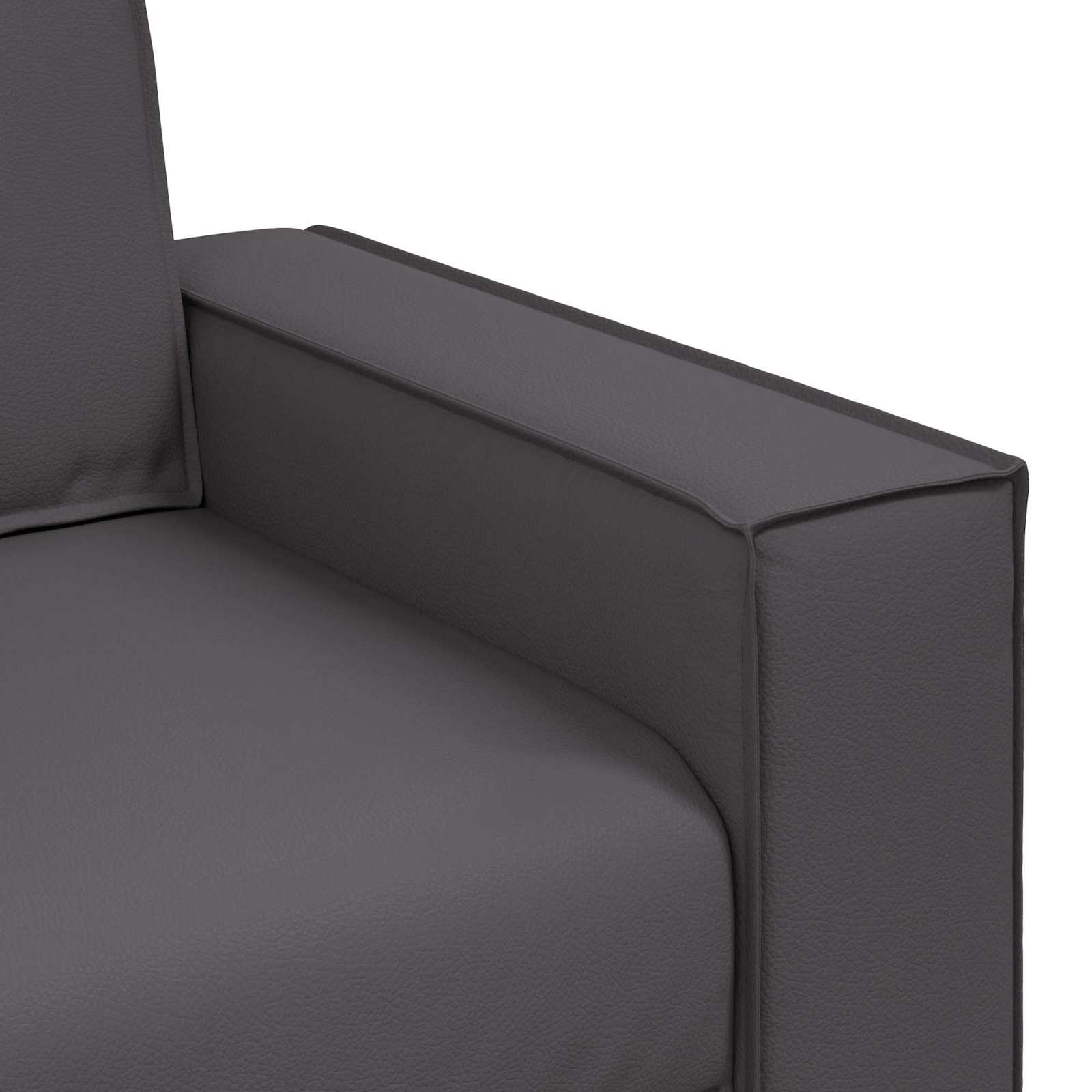 Loveseat Grijs 160 cm Nep Leer is nu te koop bij PeponiXL, paradijselijk wonen!
