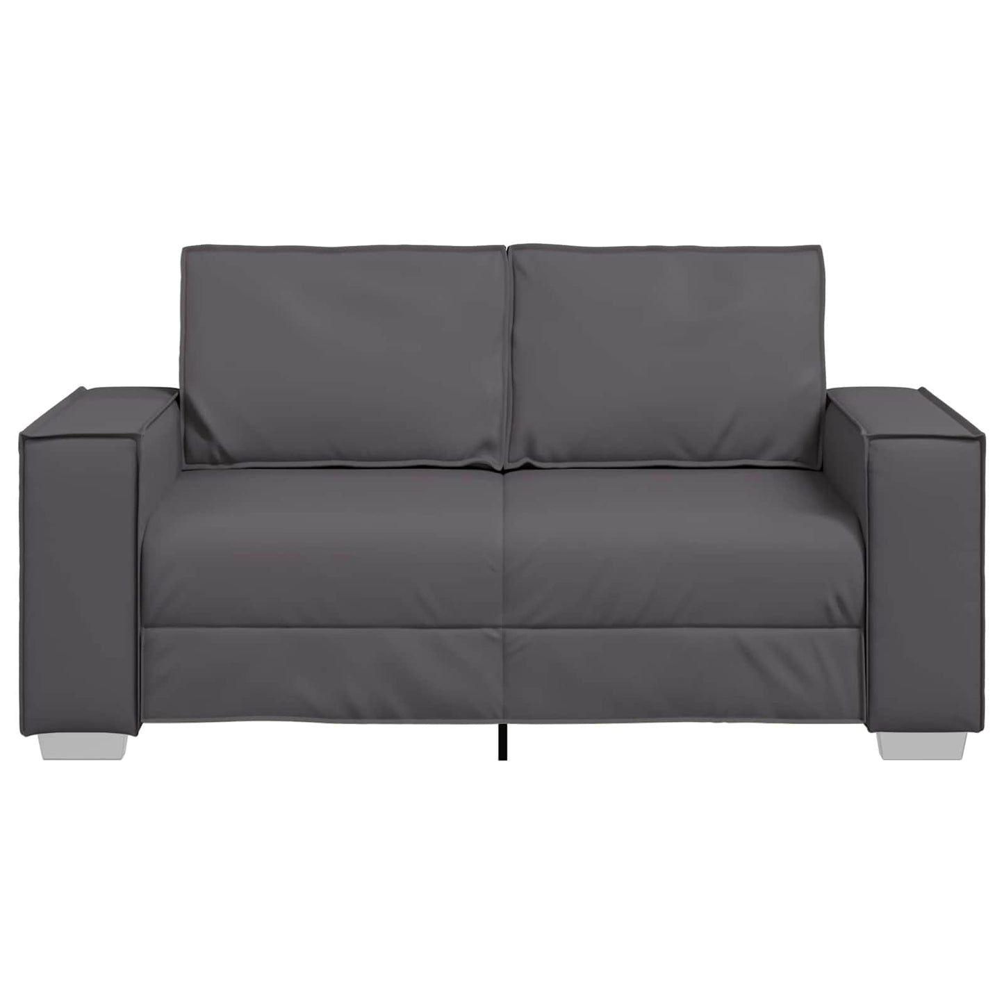 Loveseat Grijs 160 cm Nep Leer is nu te koop bij PeponiXL, paradijselijk wonen!