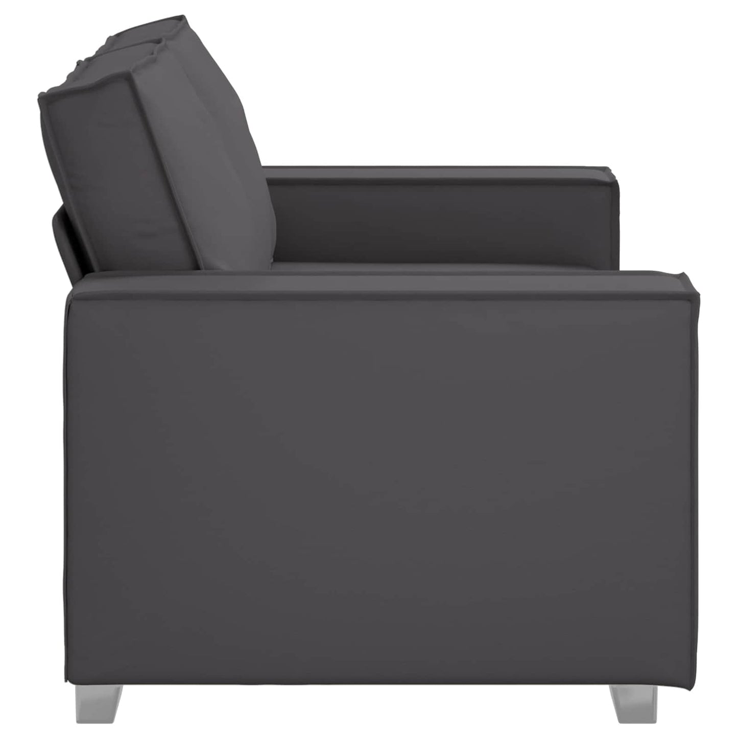 Loveseat Grijs 160 cm Nep Leer is nu te koop bij PeponiXL, paradijselijk wonen!