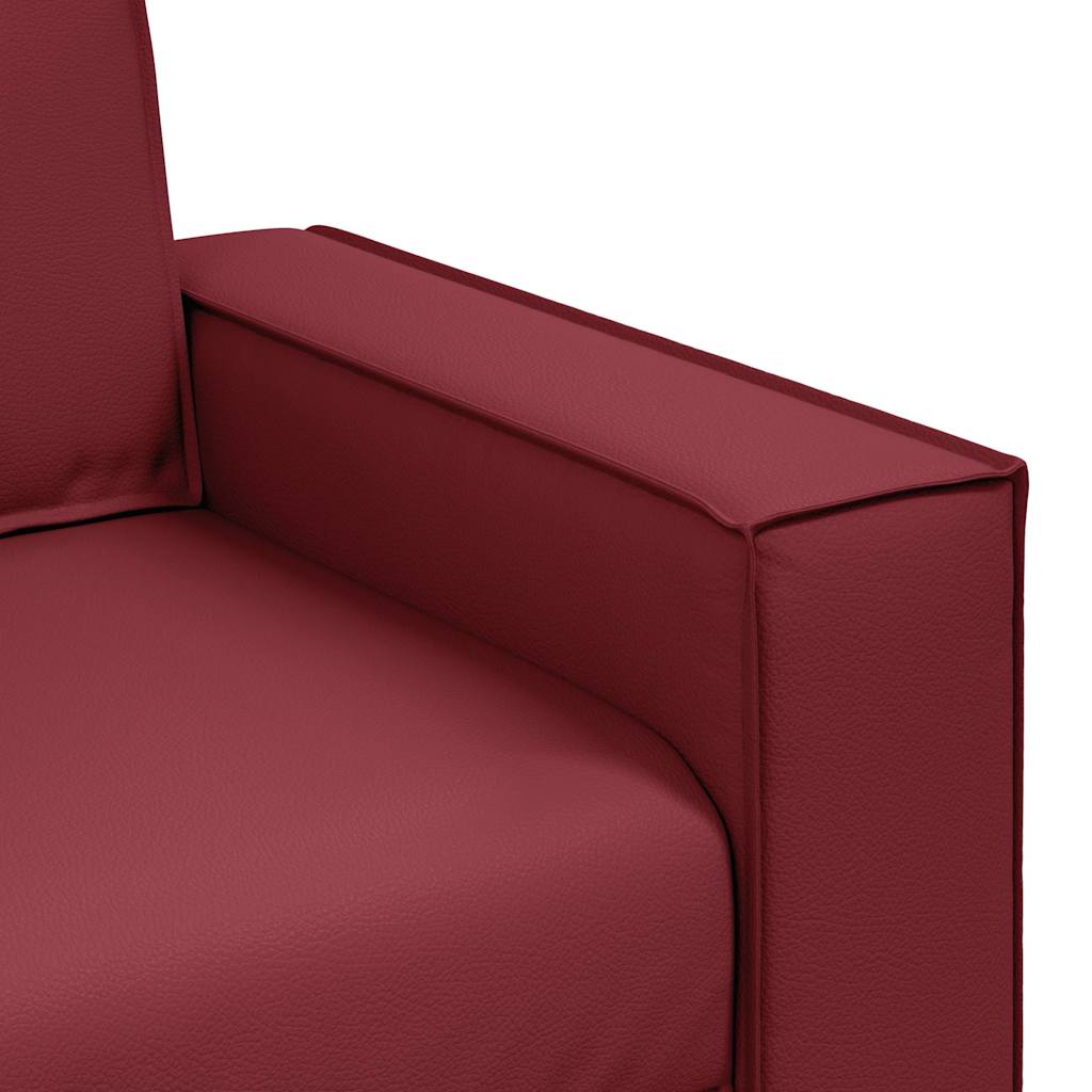 Loveseat Wijnrood 160 cm Nep Leer is nu te koop bij PeponiXL, paradijselijk wonen!
