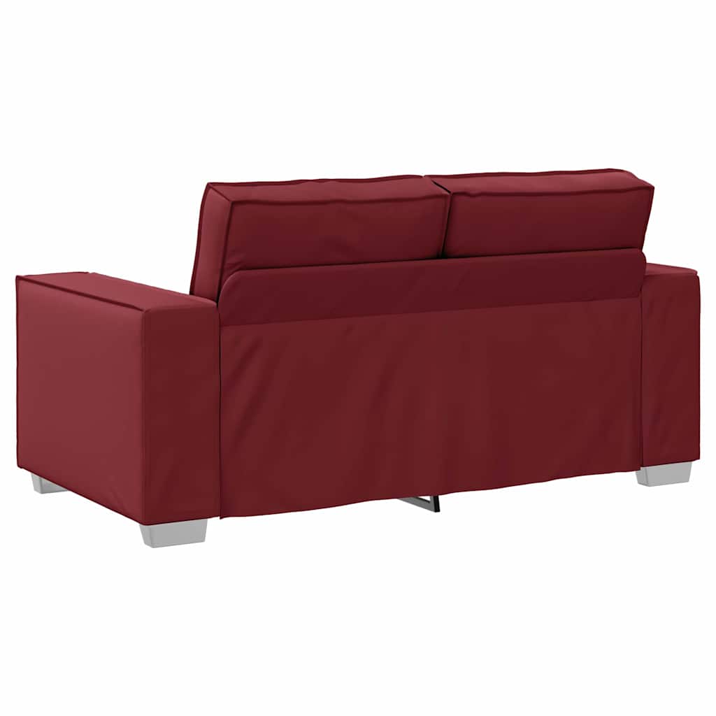 Loveseat Wijnrood 160 cm Nep Leer is nu te koop bij PeponiXL, paradijselijk wonen!