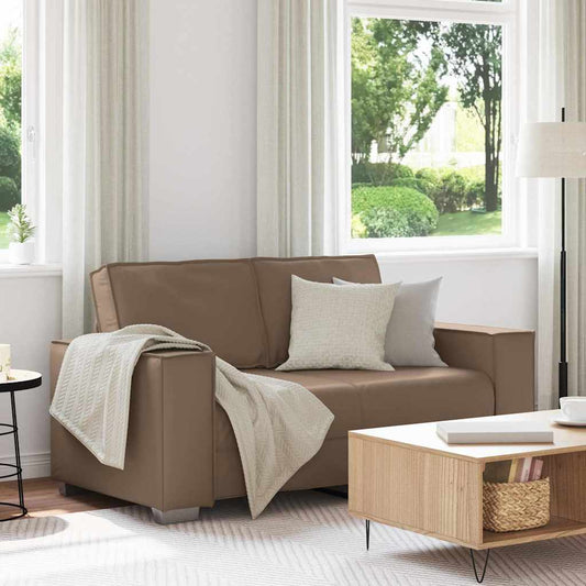 Loveseat Cappuccino 160 cm Nep Leer is nu te koop bij PeponiXL, paradijselijk wonen!
