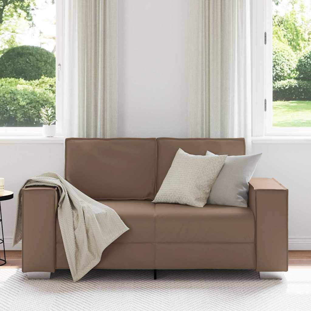 Loveseat Cappuccino 160 cm Nep Leer is nu te koop bij PeponiXL, paradijselijk wonen!