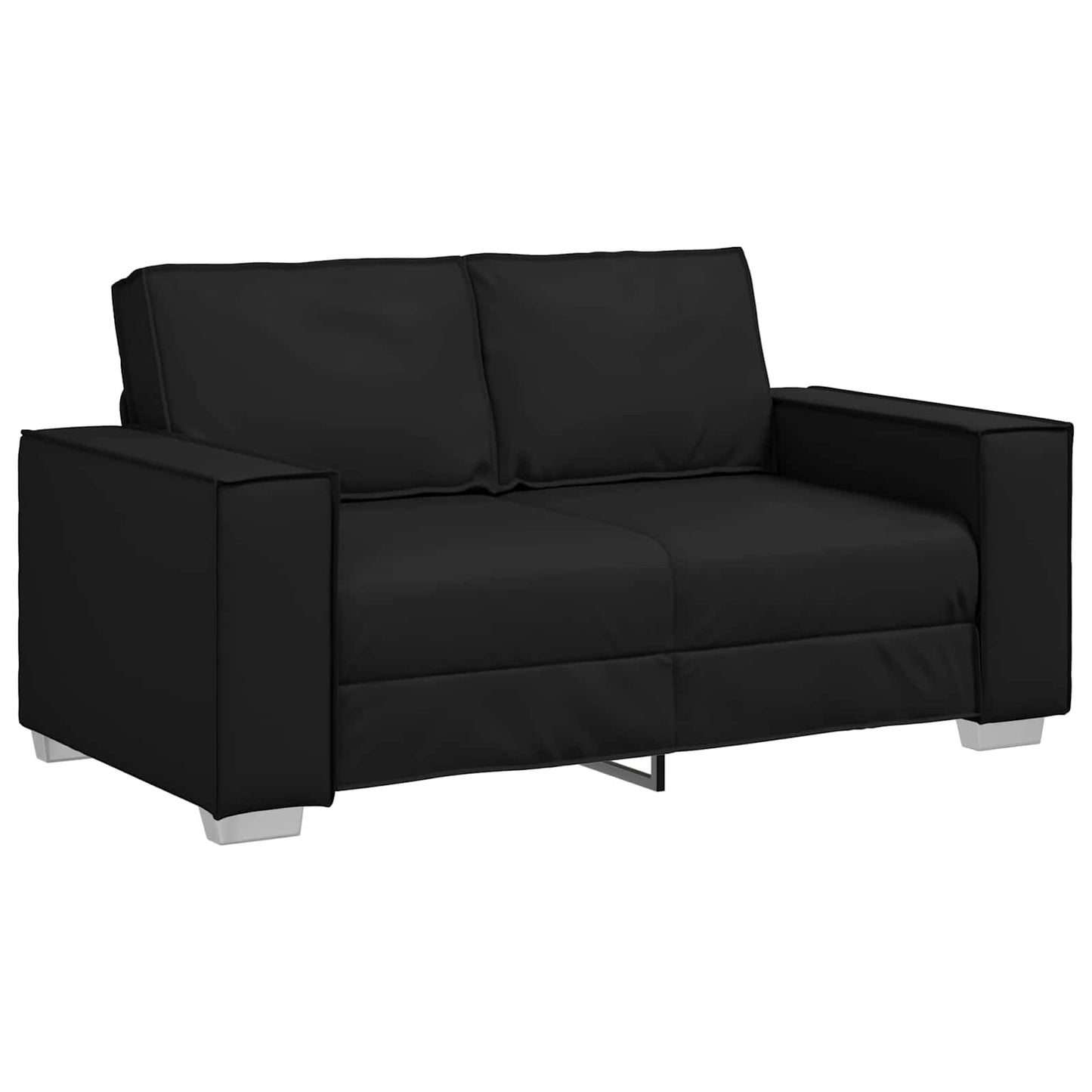 Loveseat Zwart 160 cm Nep Leer is nu te koop bij PeponiXL, paradijselijk wonen!