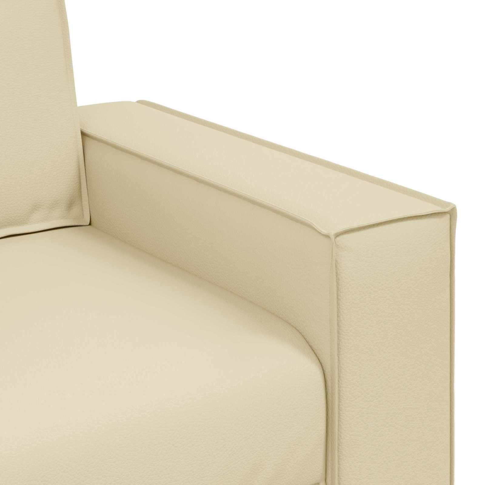 Loveseat Crème 180 cm Nep Leer is nu te koop bij PeponiXL, paradijselijk wonen!