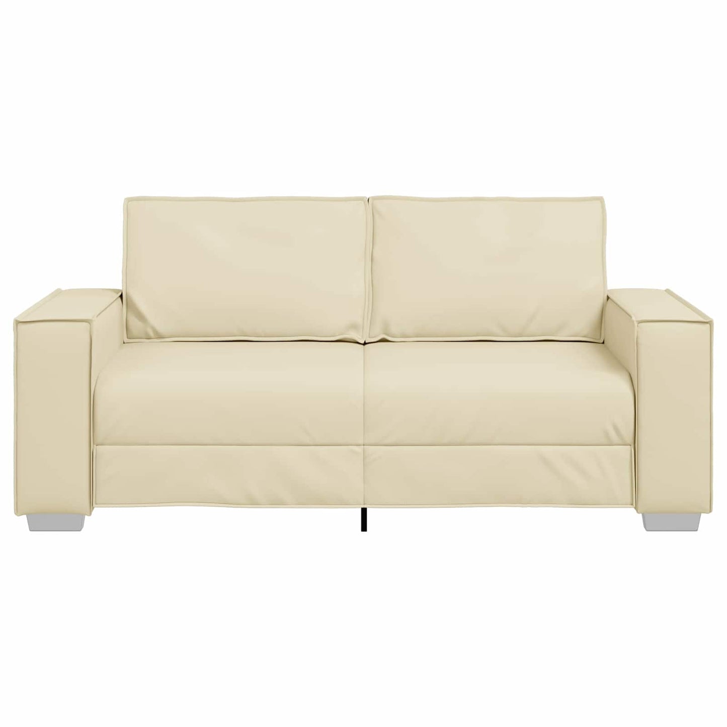 Loveseat Crème 180 cm Nep Leer is nu te koop bij PeponiXL, paradijselijk wonen!