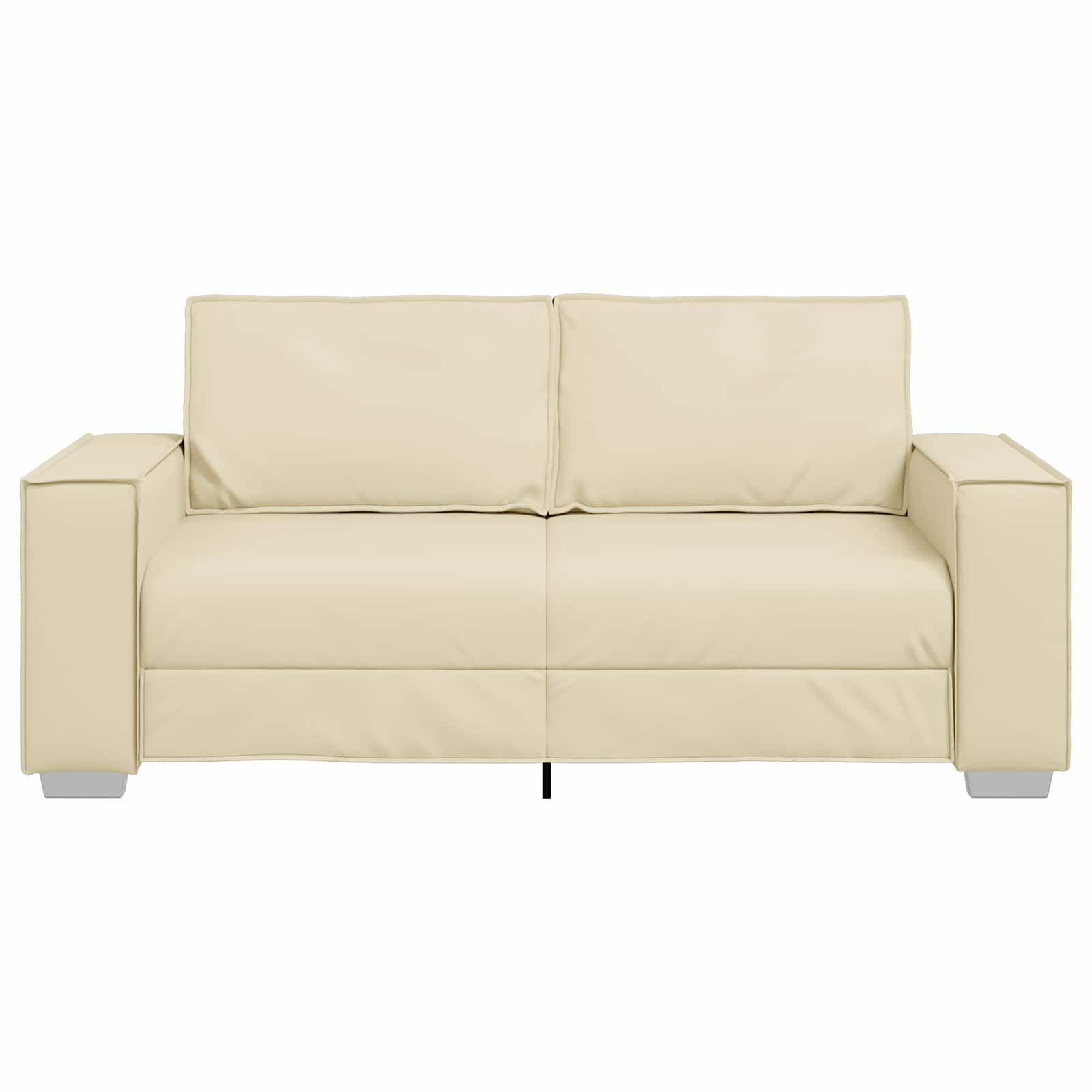 Loveseat Crème 180 cm Nep Leer is nu te koop bij PeponiXL, paradijselijk wonen!