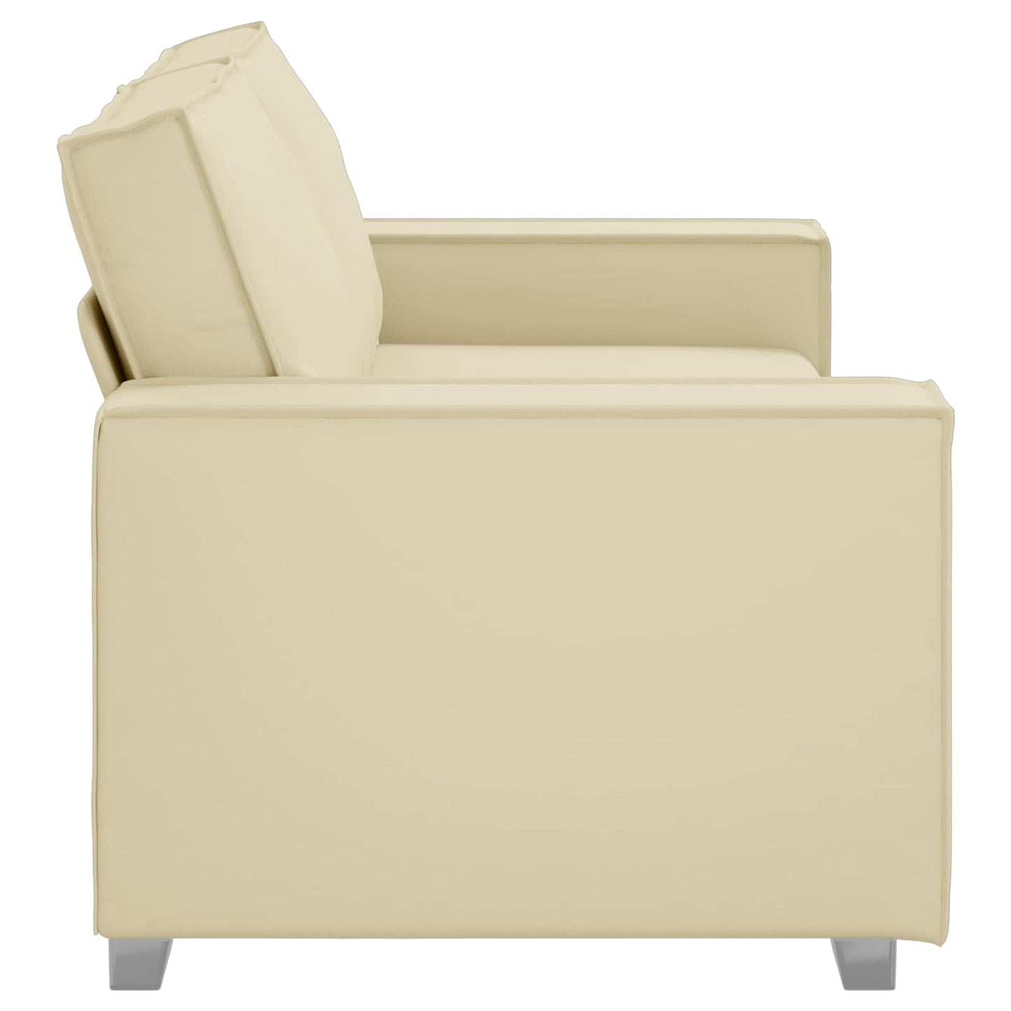 Loveseat Crème 180 cm Nep Leer is nu te koop bij PeponiXL, paradijselijk wonen!