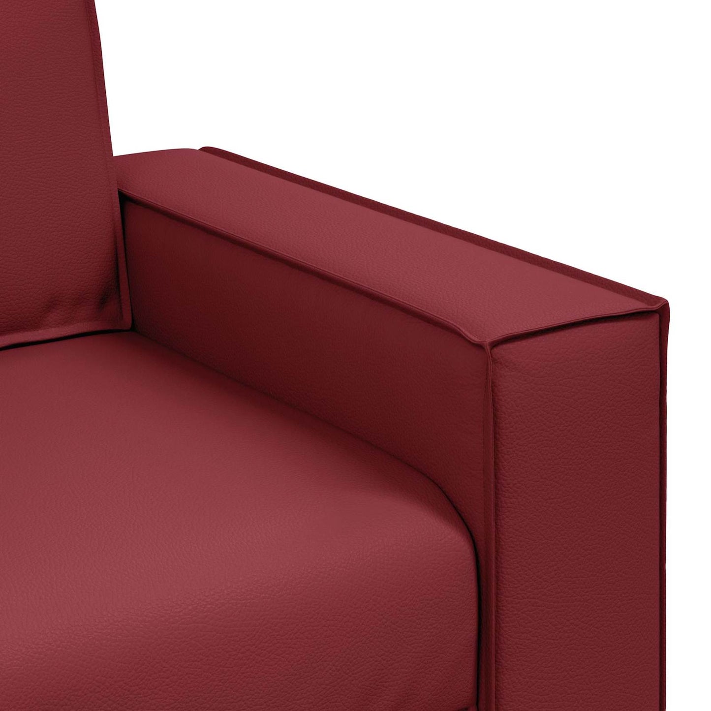 Loveseat Wijnrood 180 cm Nep Leer is nu te koop bij PeponiXL, paradijselijk wonen!