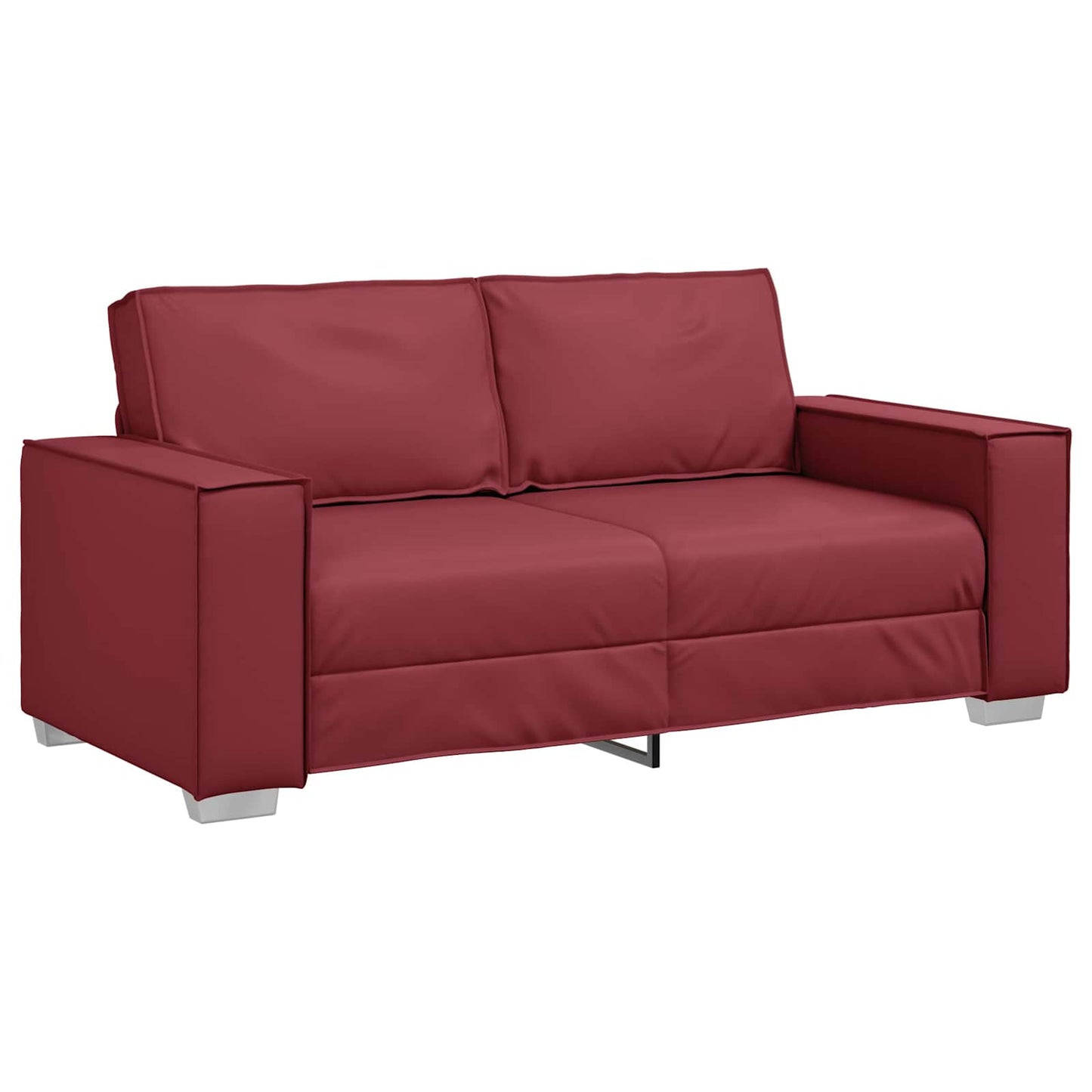 Loveseat Wijnrood 180 cm Nep Leer is nu te koop bij PeponiXL, paradijselijk wonen!
