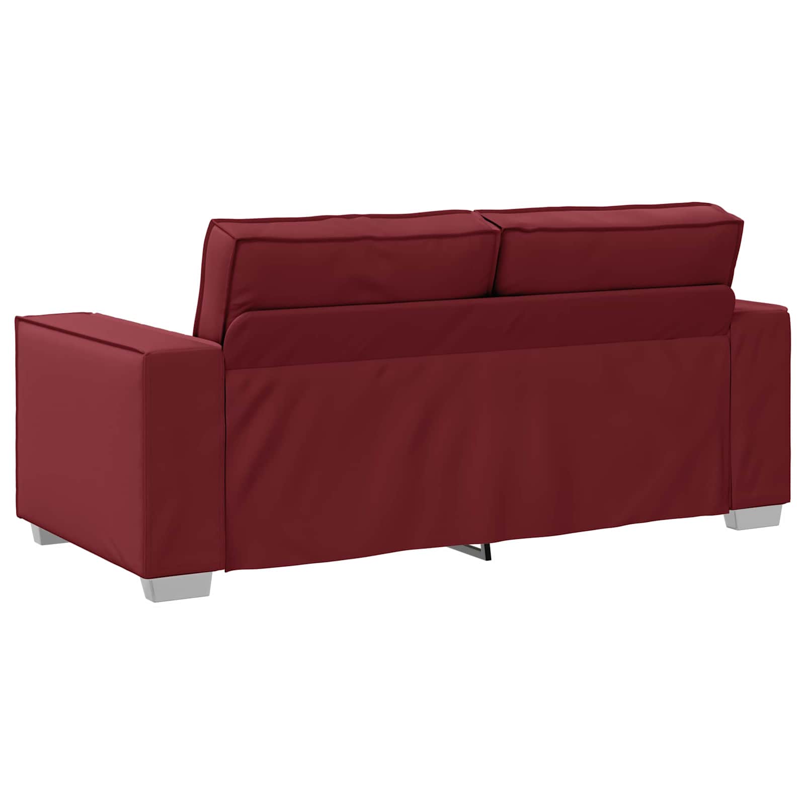 Loveseat Wijnrood 180 cm Nep Leer is nu te koop bij PeponiXL, paradijselijk wonen!