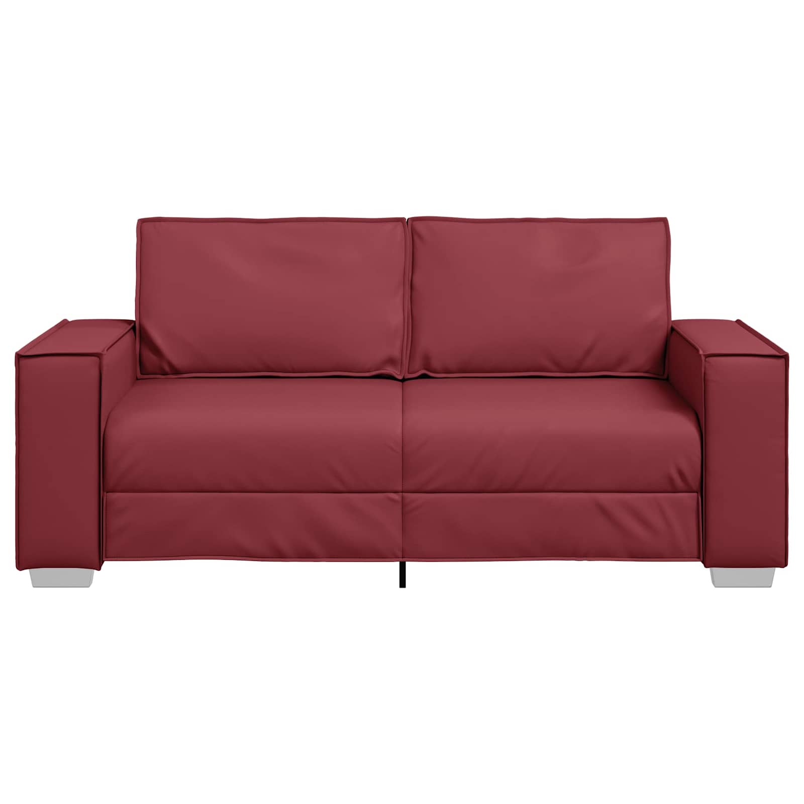 Loveseat Wijnrood 180 cm Nep Leer is nu te koop bij PeponiXL, paradijselijk wonen!