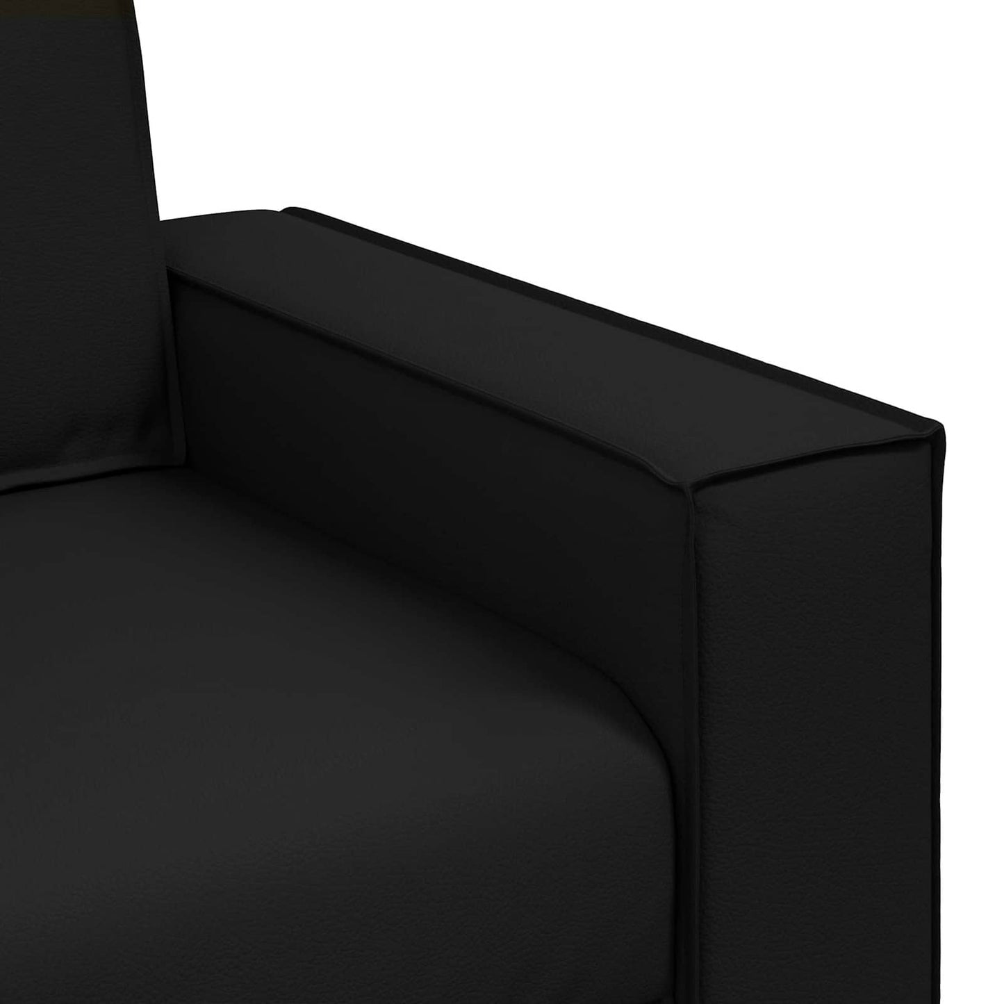Loveseat Zwart 180 cm Nep Leer is nu te koop bij PeponiXL, paradijselijk wonen!