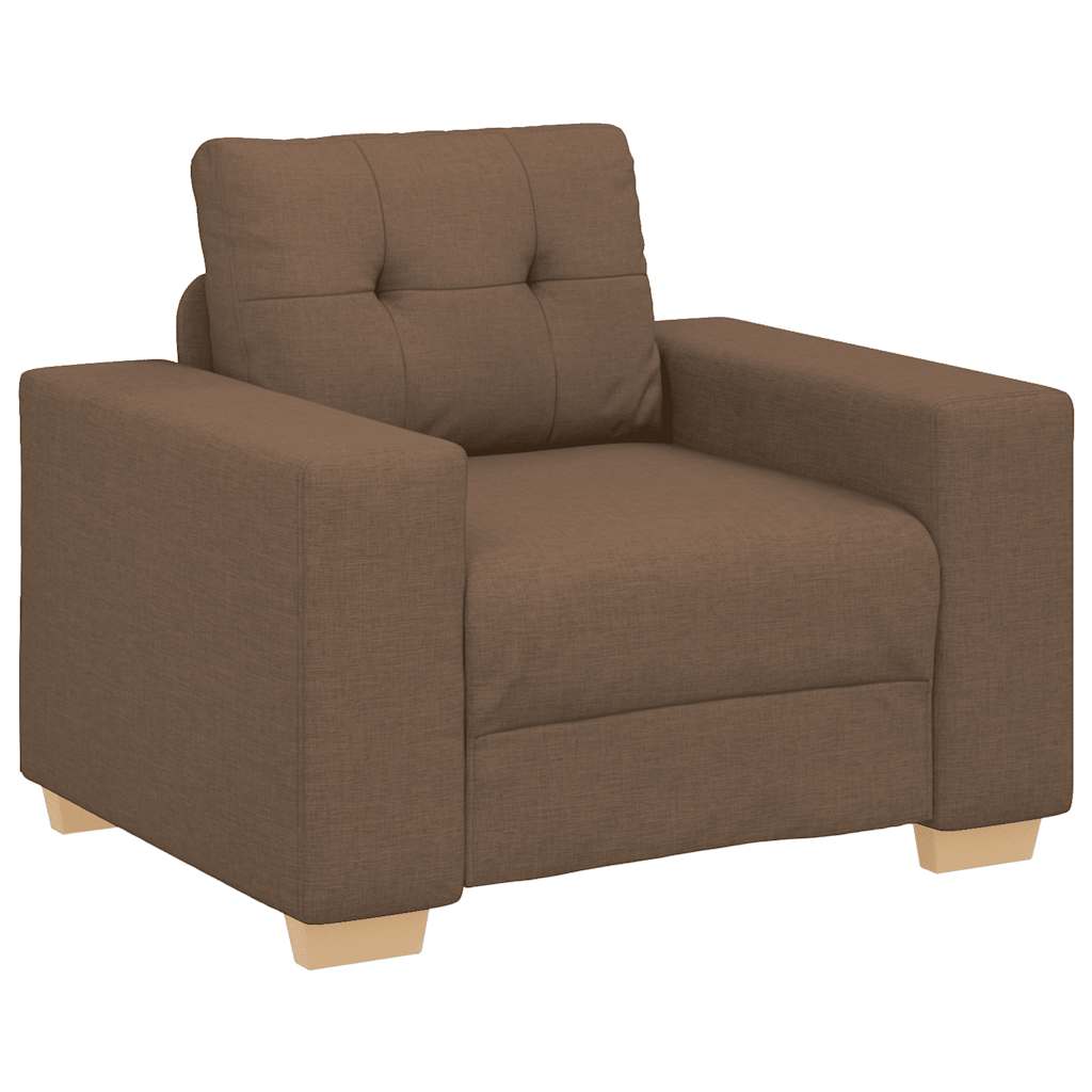 Fauteuil Bruin 100x78x80 cm Stof is nu te koop bij PeponiXL, paradijselijk wonen!