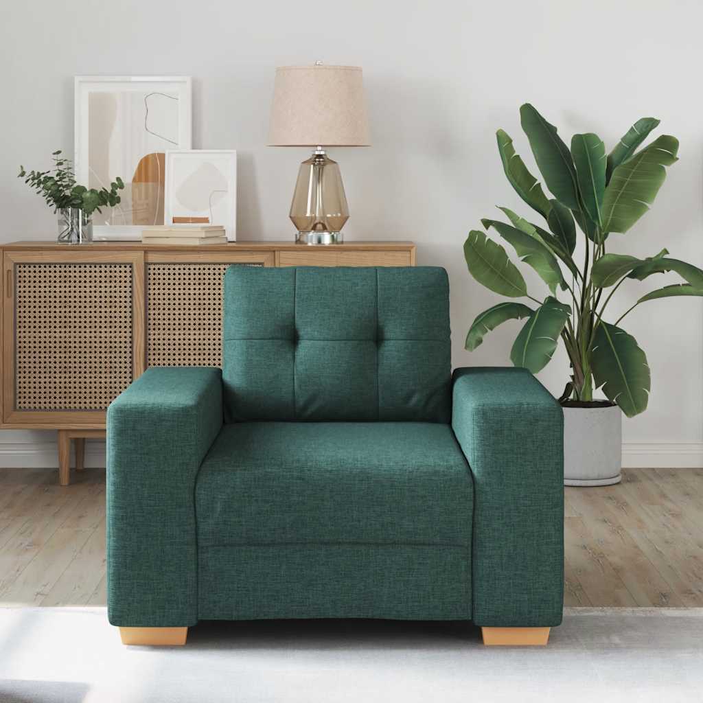 Sofastoel Donkergroen 100x78x80 cm Stof is nu te koop bij PeponiXL, paradijselijk wonen!