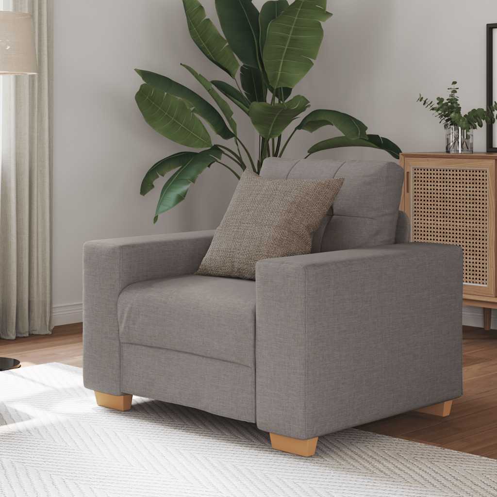 Sofastoel Taupe 100x78x80 cm Stof is nu te koop bij PeponiXL, paradijselijk wonen!