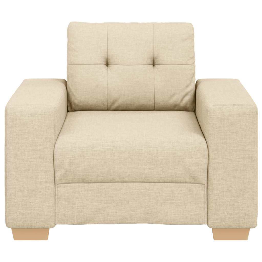 Fauteuil Crème 100x78x80 cm Stof is nu te koop bij PeponiXL, paradijselijk wonen!